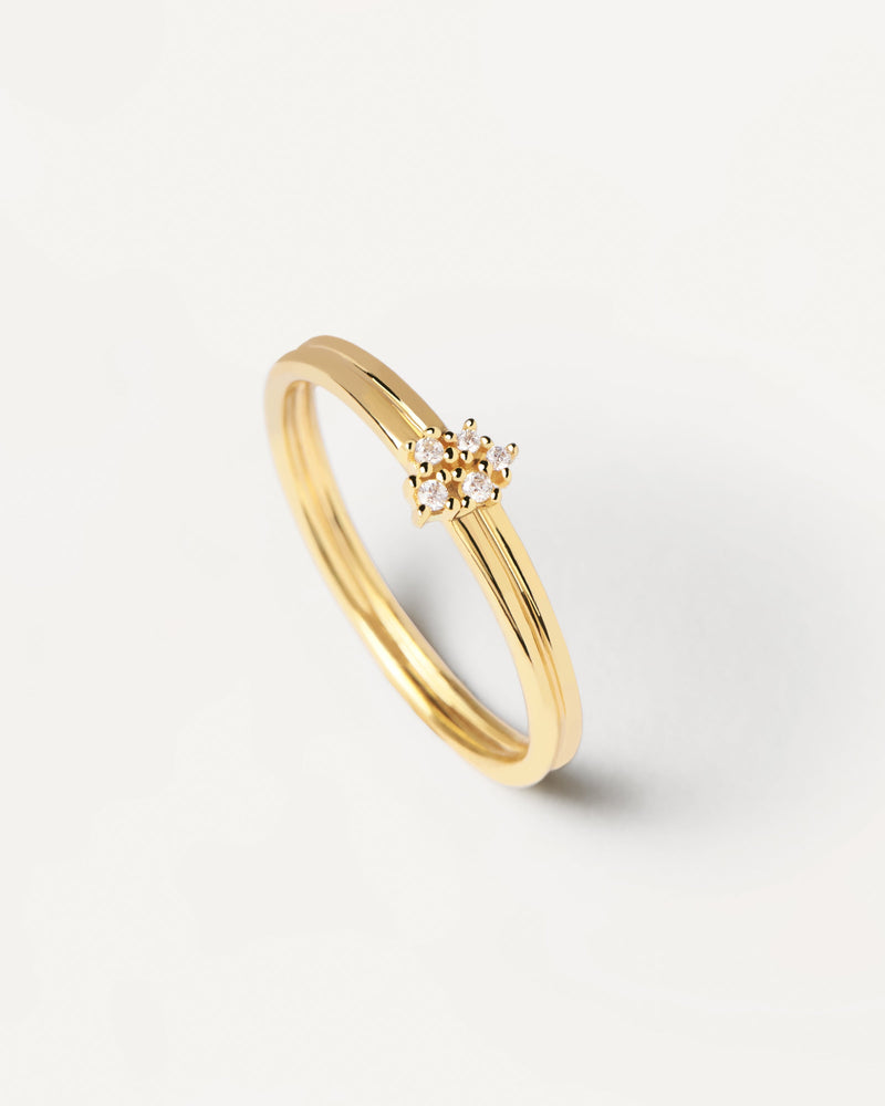 Nova Ring - 
  
    Sterling Silver / 18K Gold plating
  
