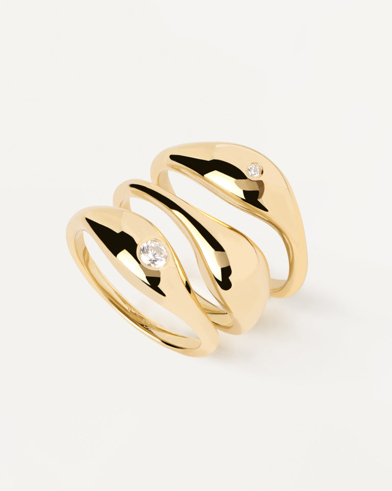 Sugar Ring Set - 
  
    Sterling Silver / 18K Gold plating
  
