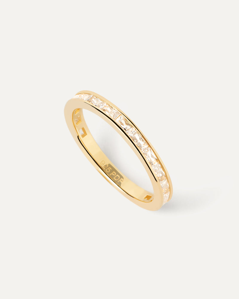 Anillo Viena - 
  
    Plata de Ley / Baño de Oro 18K
  
