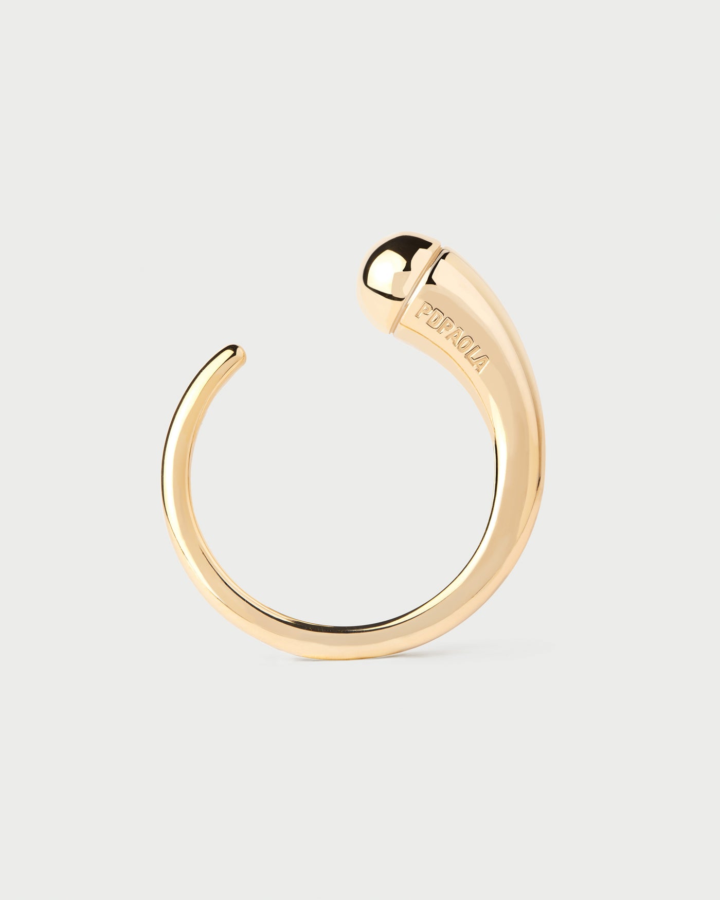 Loop ring 
  
    Sterling Silver / 18K Gold plating
  
