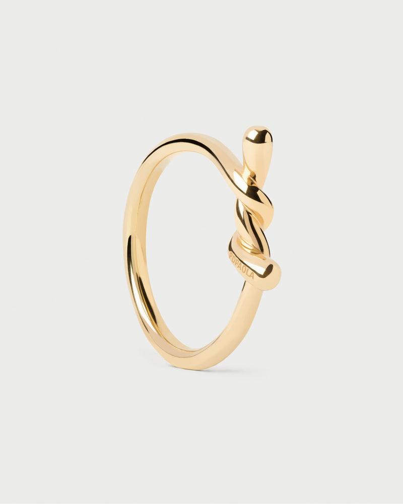 Anillo Twist - 
  
    Plata de Ley / Baño de Oro 18K
  
