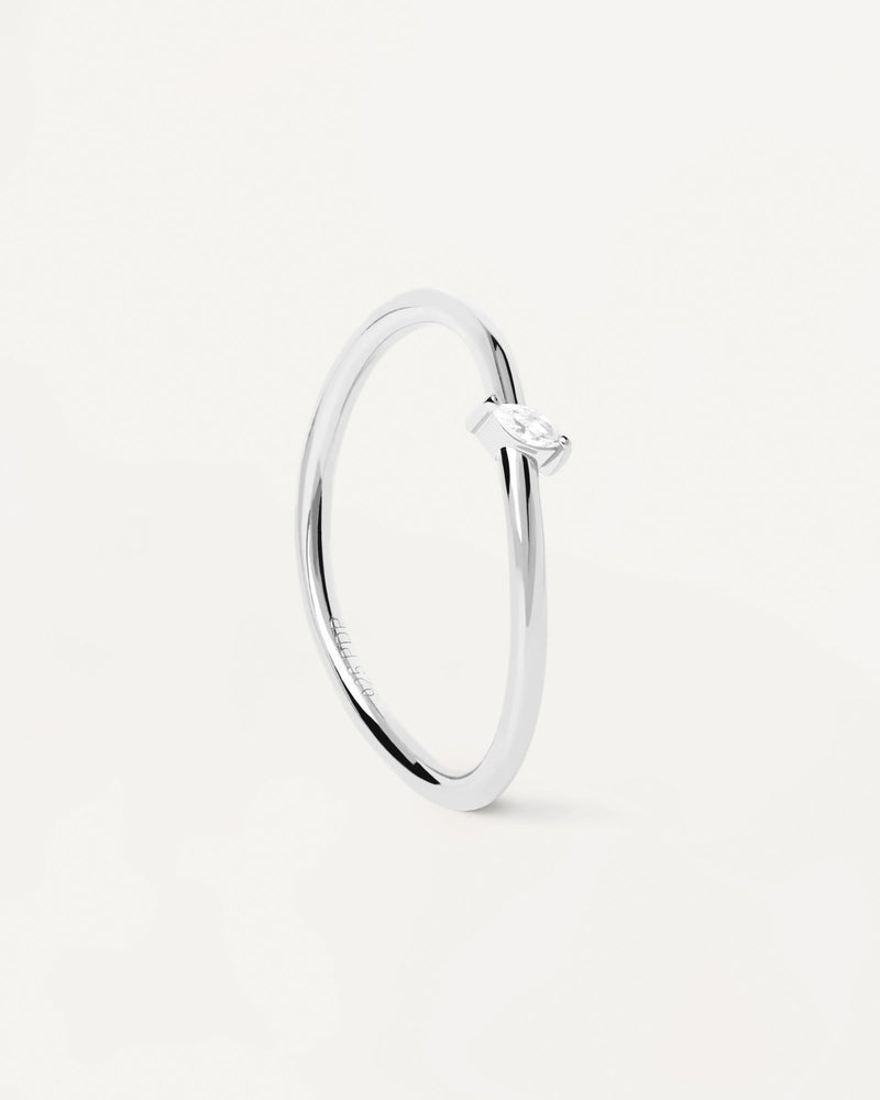 Bague en Argent Leaf - 
  
    Argent massif
  
