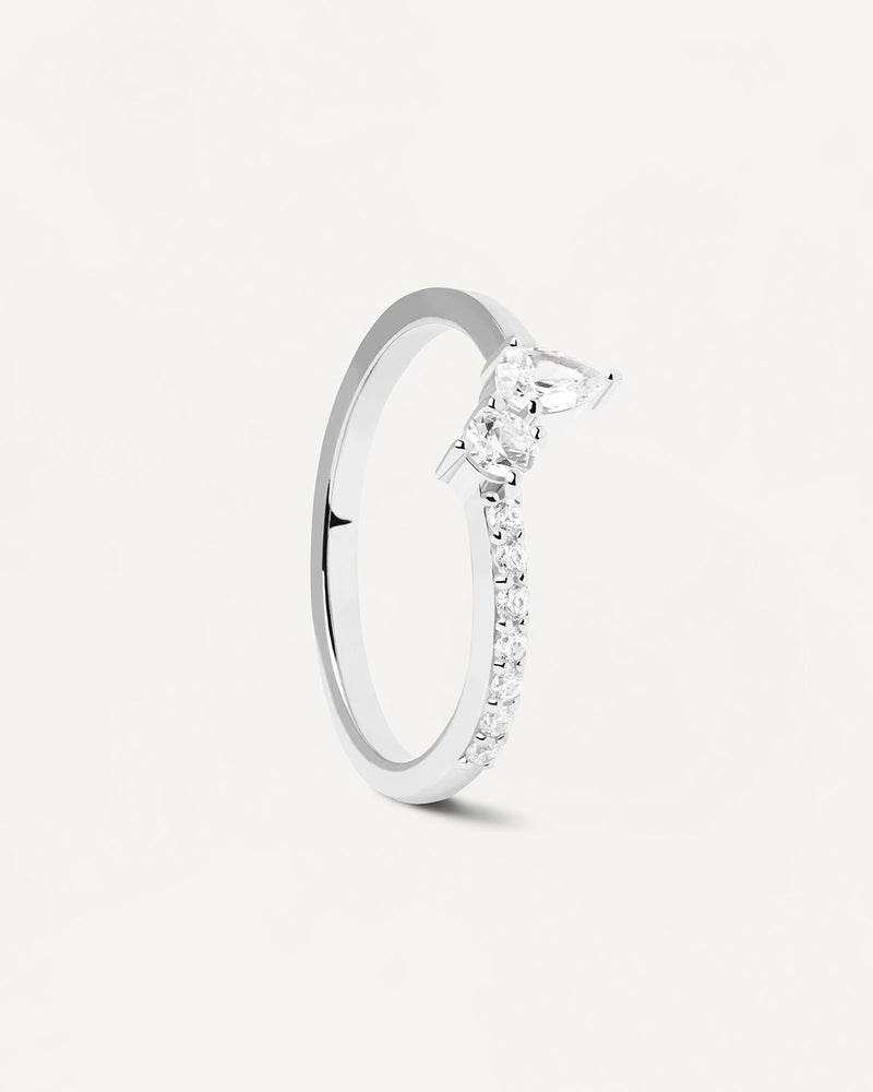 Bague en Argent Ava - 
  
    Argent massif
  
