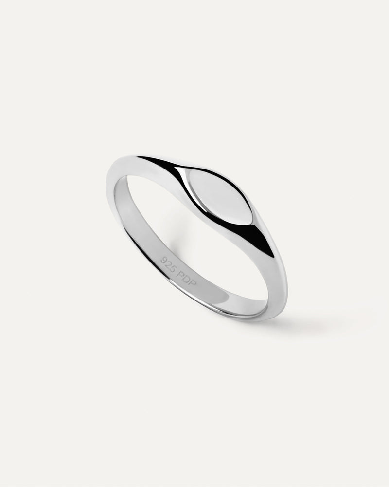 Bague Chevalière En Argent Duke - 
  
    Argent massif
  
