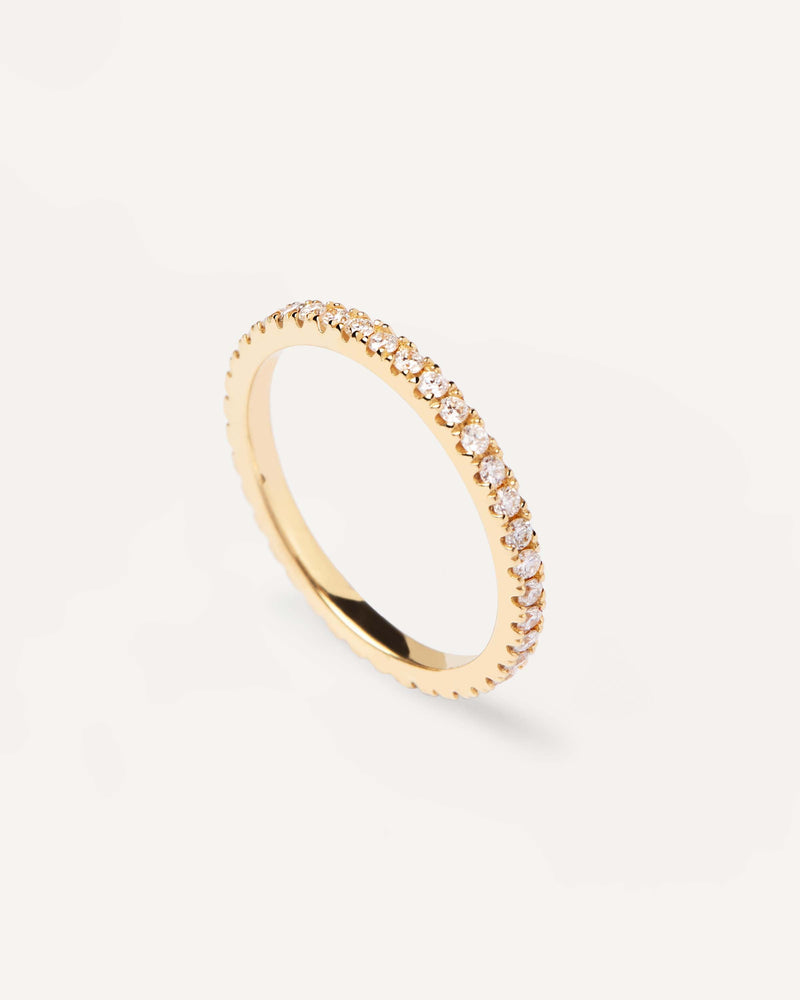 Diamonds and gold Eternity Medium Ring - 
  
    18K Gold
  
