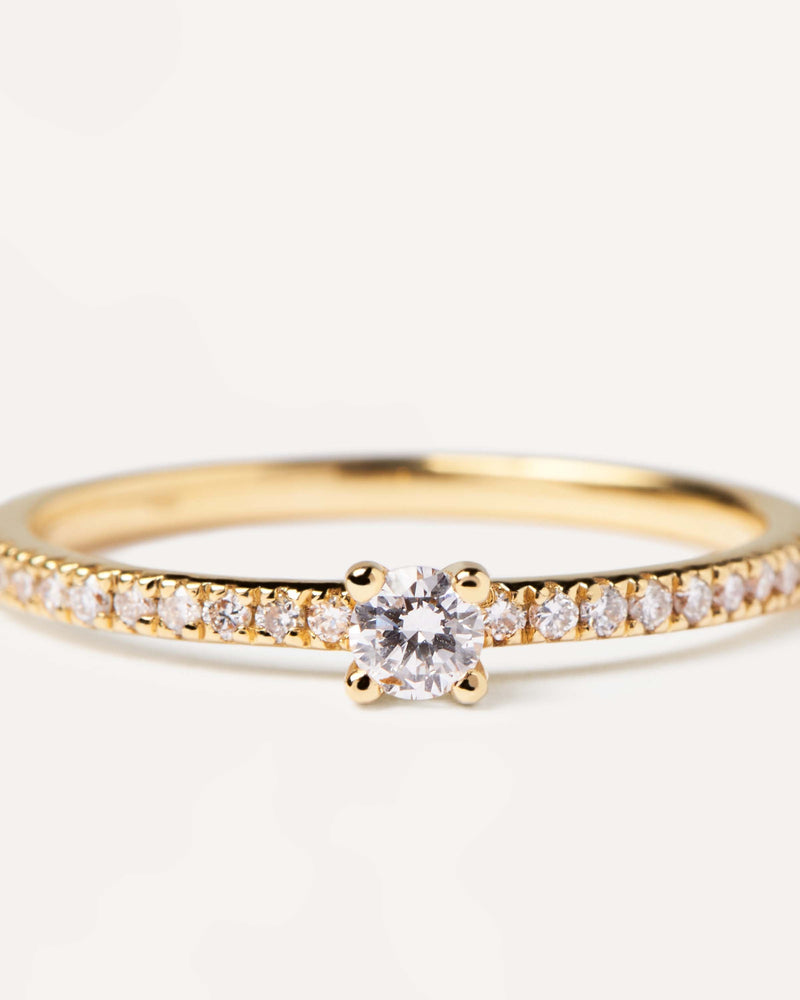 Diamonds and gold Solstice Ring - 
  
    18K Gold
  
