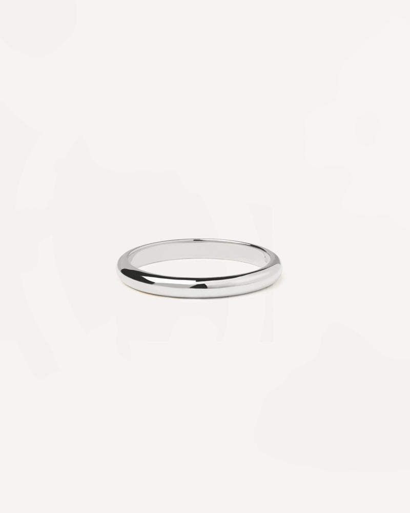 White Gold Bold Ring - 
  
    18K White gold / Rhodium silver plating
  
