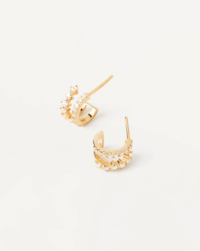 Pendientes Rubi - 
  
    Plata de Ley / Baño de Oro 18K
  
