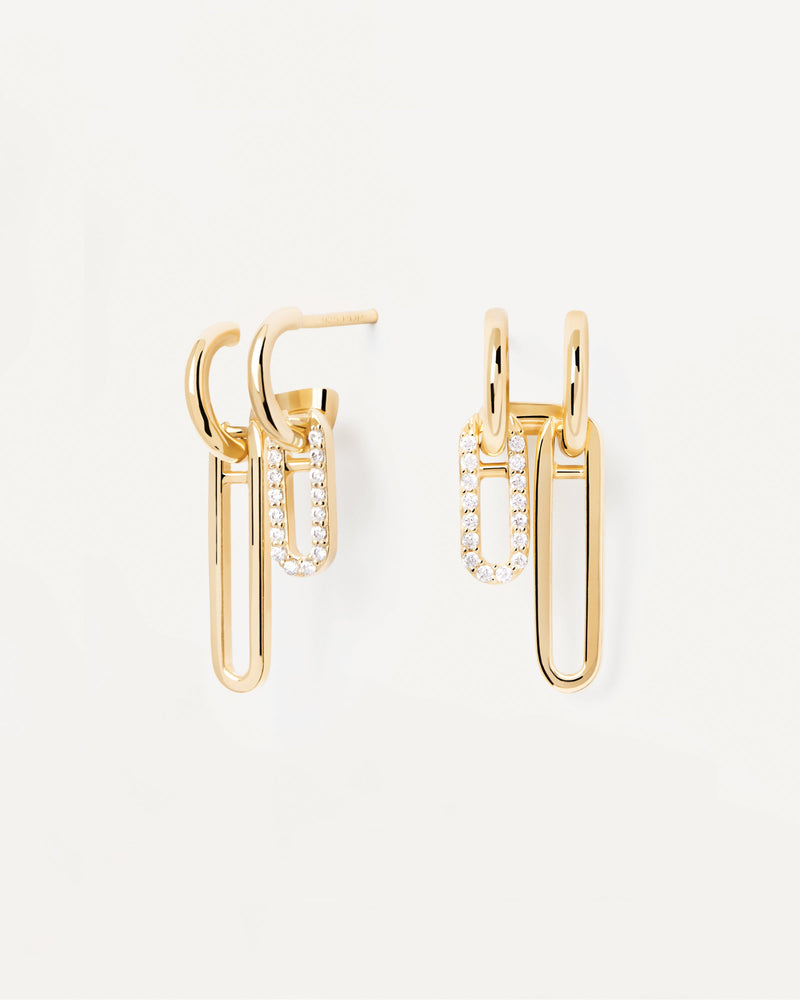 Pendientes Nexa - 
  
    Plata de Ley / Baño de Oro 18K
  
