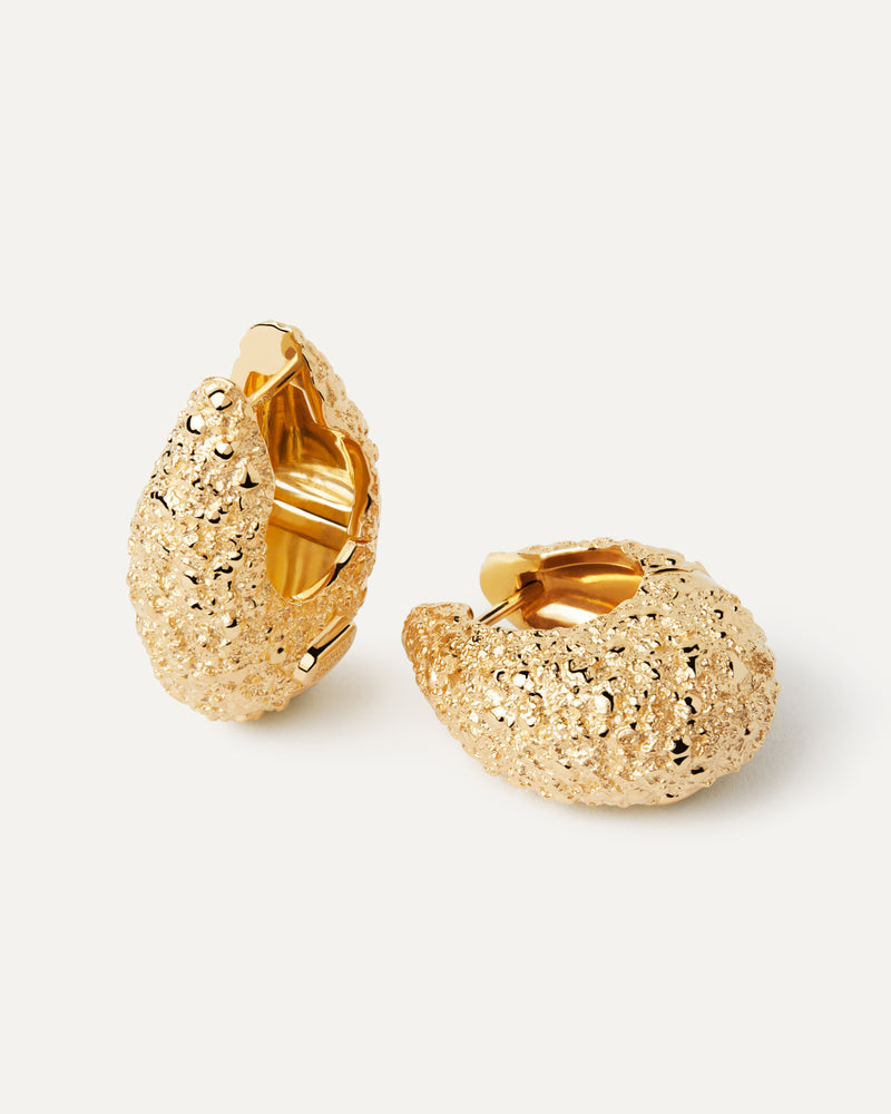 Orecchini A Cerchio Marina - 
  
    Ottone / Placcatura in Oro 18K
  
