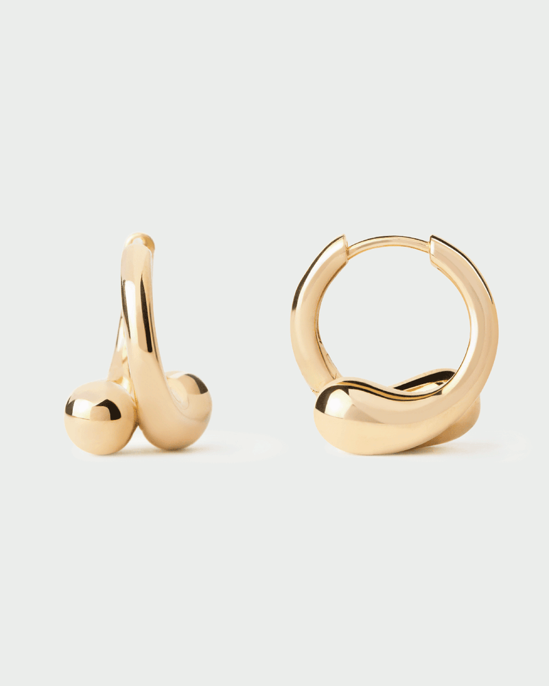 Aros Loop - 
  
    Plata de Ley / Baño de Oro 18K
  
