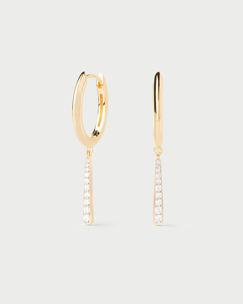 Aros Olga mini - 
  
    Plata de Ley / Baño de Oro 18K
  
