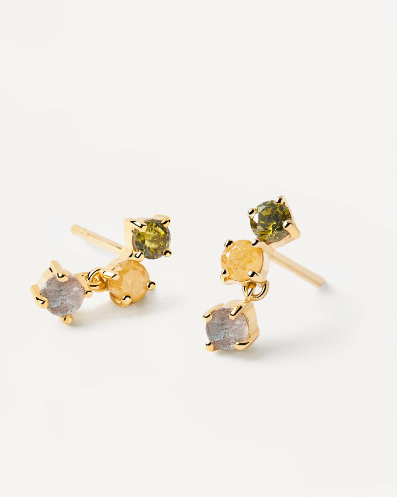 Flora Earrings - 
  
    Sterling Silver / 18K Gold plating
  
