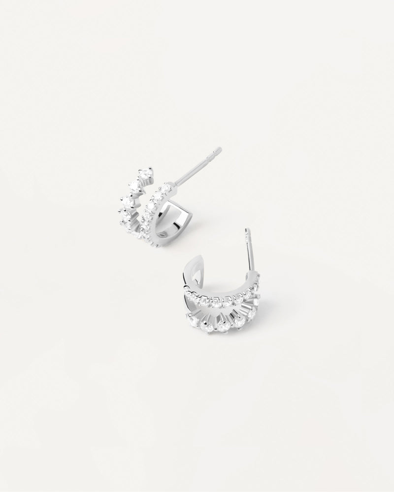 Boucles D’Oreilles en Argent Rubi - 
  
    Argent massif
  
