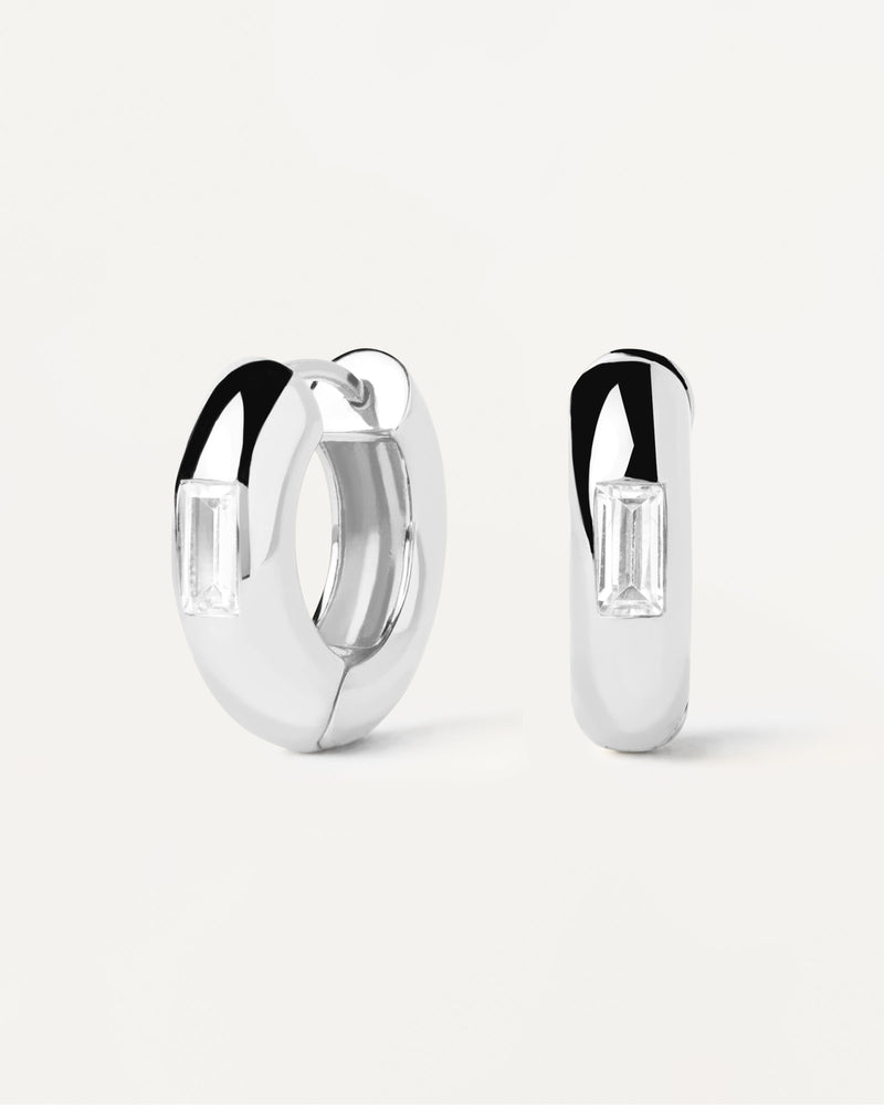 Kali Silver Hoop Earrings - 
  
    Sterling Silver
  
