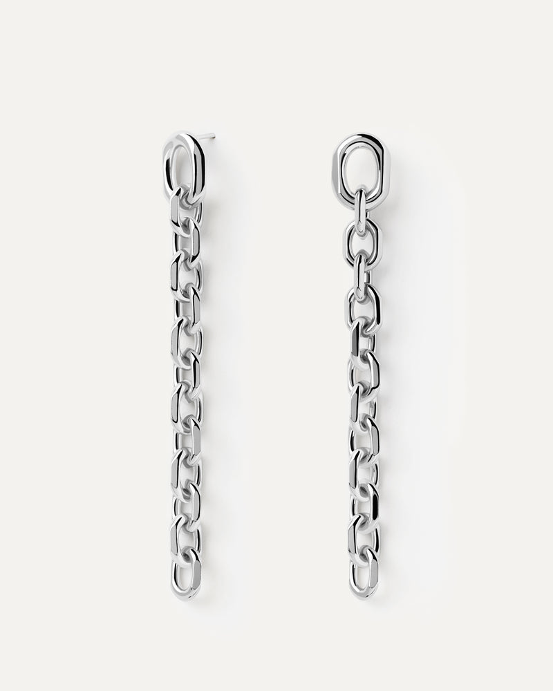 Vesta Earrings - 
  
    Brass / Rhodium silver plating
  
