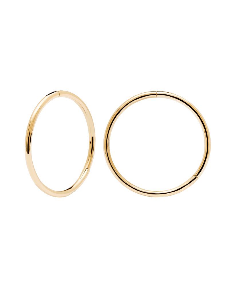 Gold Essential Medium Hoops - 
  
    18K Gold
  
