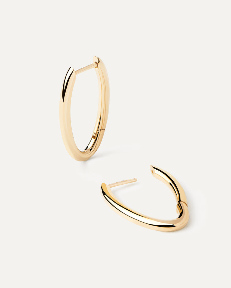 Gold Vera Hoops - 
  
    18K Gold
  
