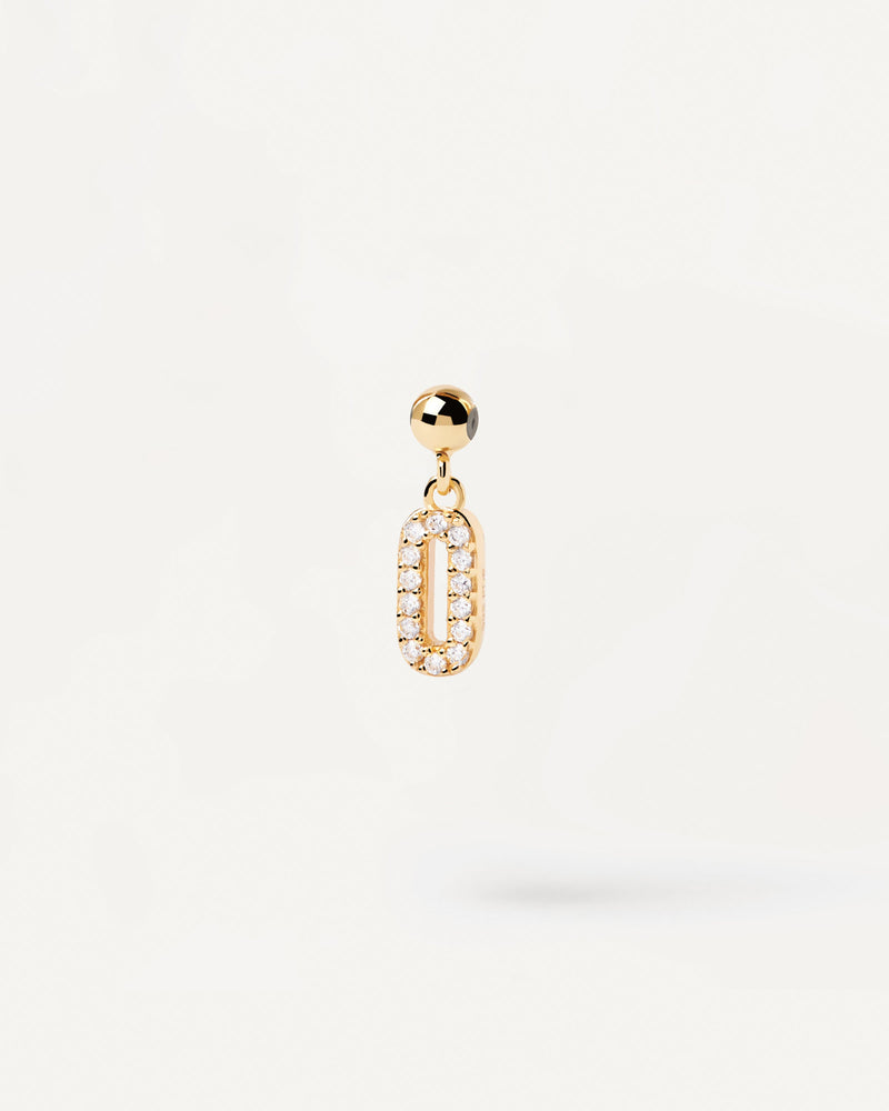 Charm Numero 0 - 
  
    Argento sterling / Placcatura in Oro 18K
  
