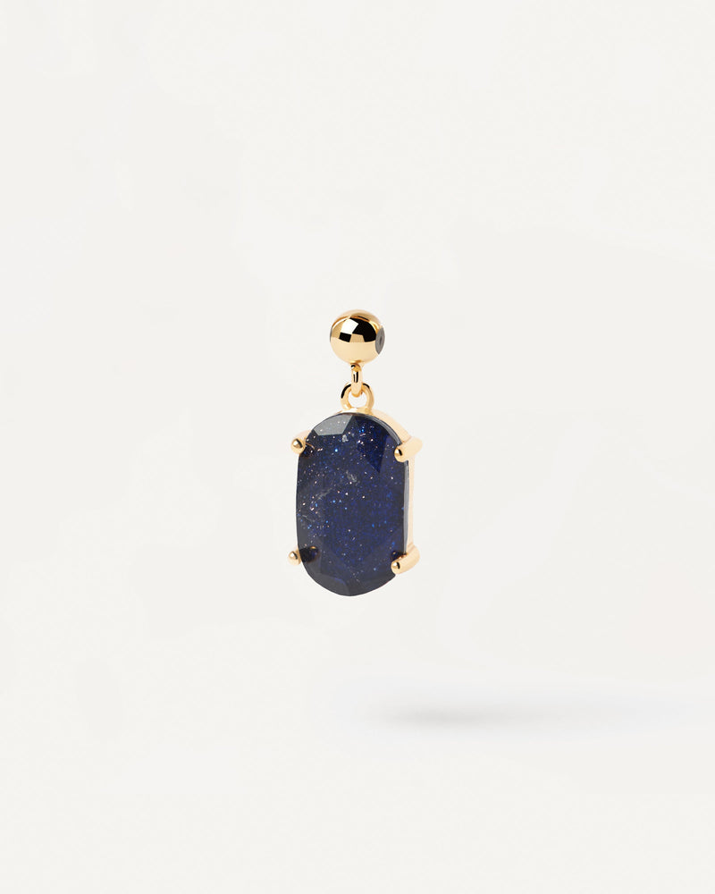 Blue Sandstone Luck Charm - 
  
    Sterling Silver / 18K Gold plating
  
