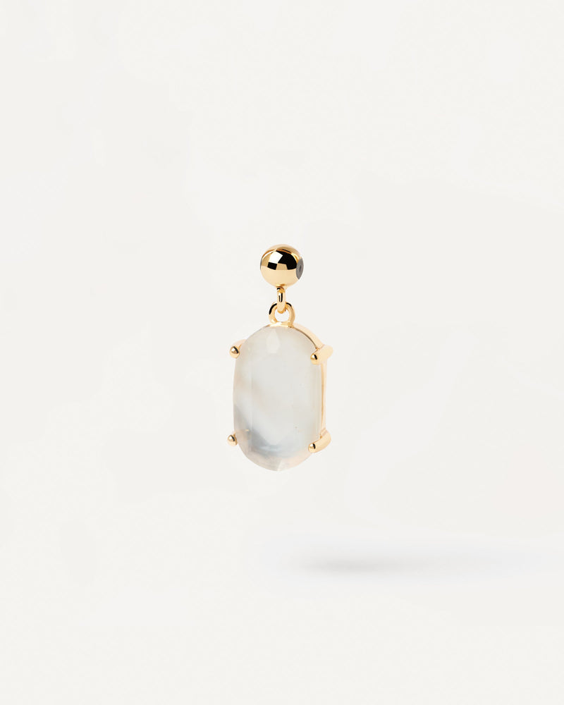 Mother Of Pearl Intuition Charm - 
  
    Sterling Silver / 18K Gold plating
  
