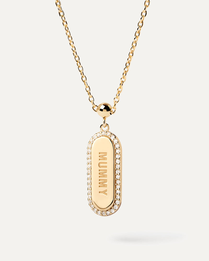 Charm Brillante Mummy - 
  
    Argento sterling / Placcatura in Oro 18K
  
