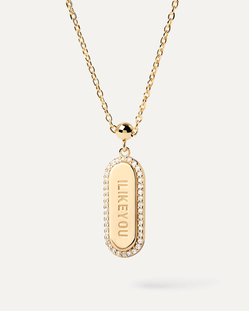 Charm Brillante Ilikeyou - 
  
    Argento sterling / Placcatura in Oro 18K
  
