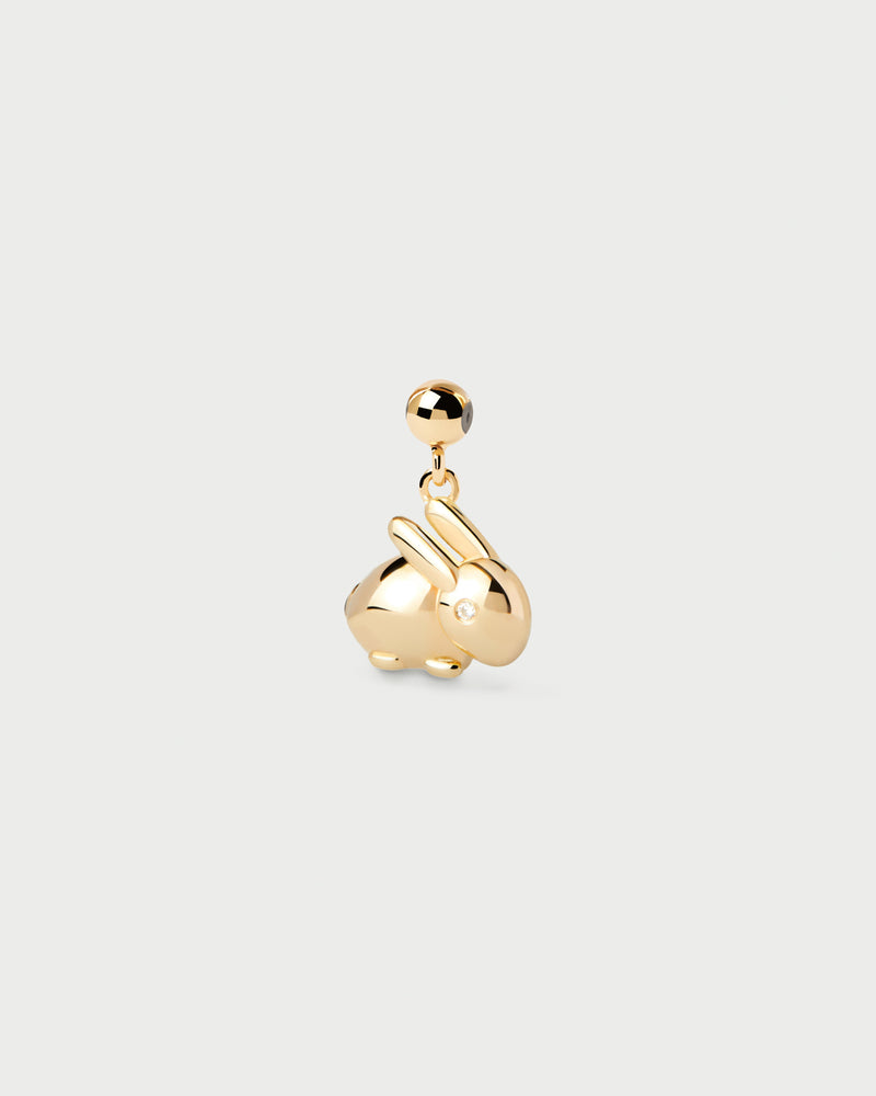 Rabbit Charm - 
  
    Sterling Silver / 18K Gold plating
  
