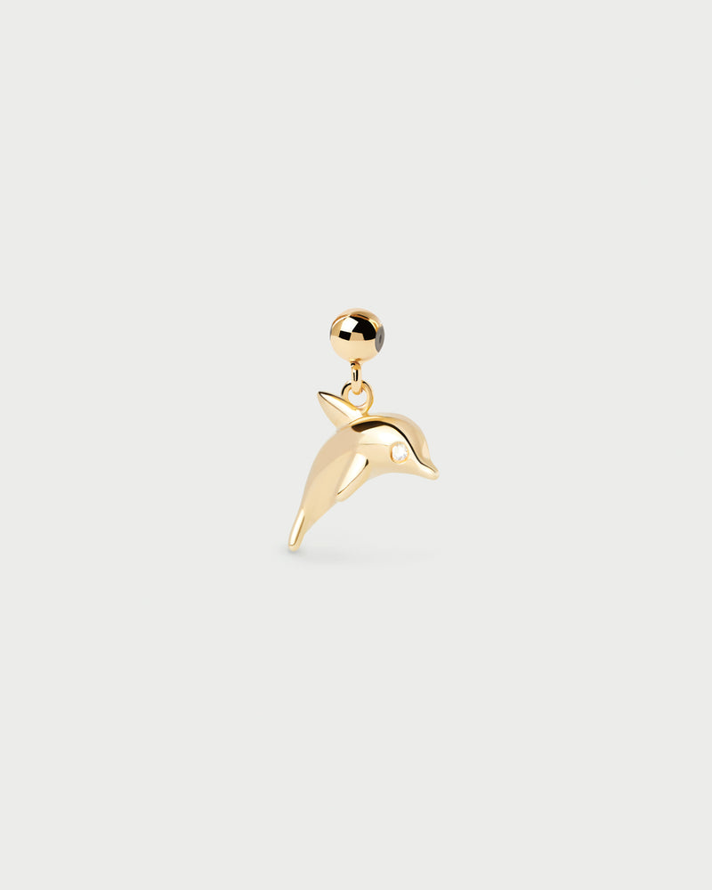 Delphin Charm - 
  
    Sterling Silber / 18K Goldplattierung
  
