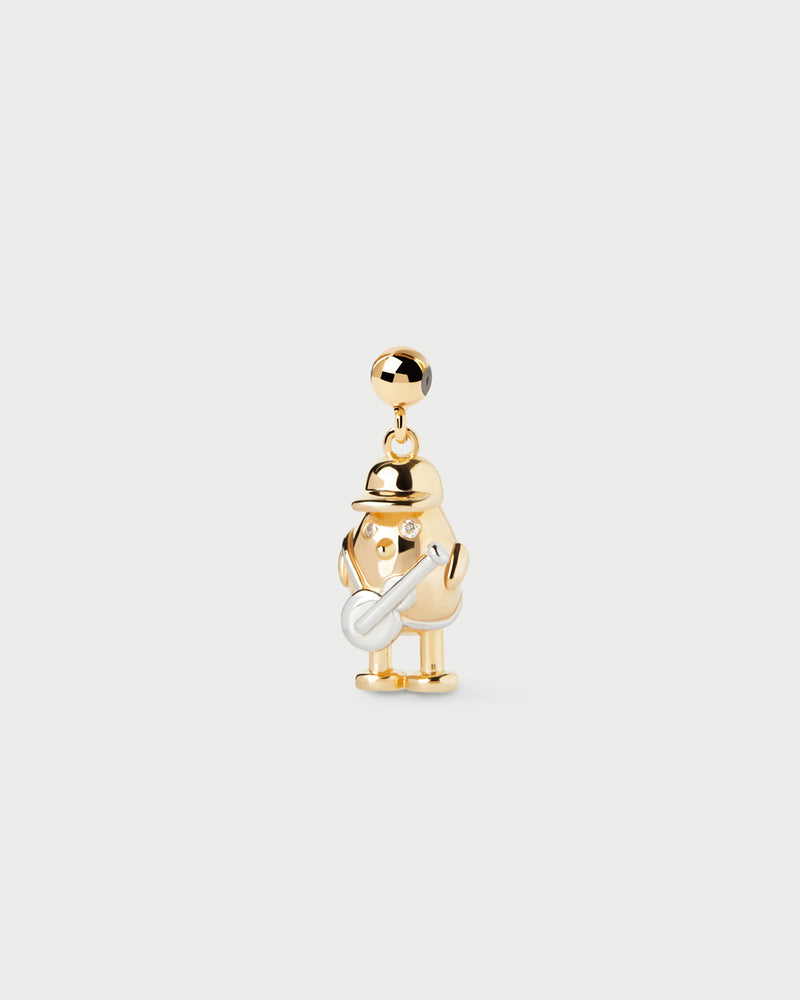 Gitarrist Charm - 
  
    Sterling Silber / 18K Goldplattierung
  
