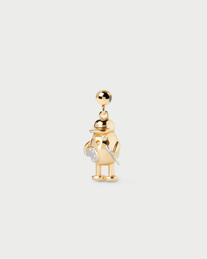 Charm Artista - 
  
    Argento sterling / Placcatura in Oro 18K
  
