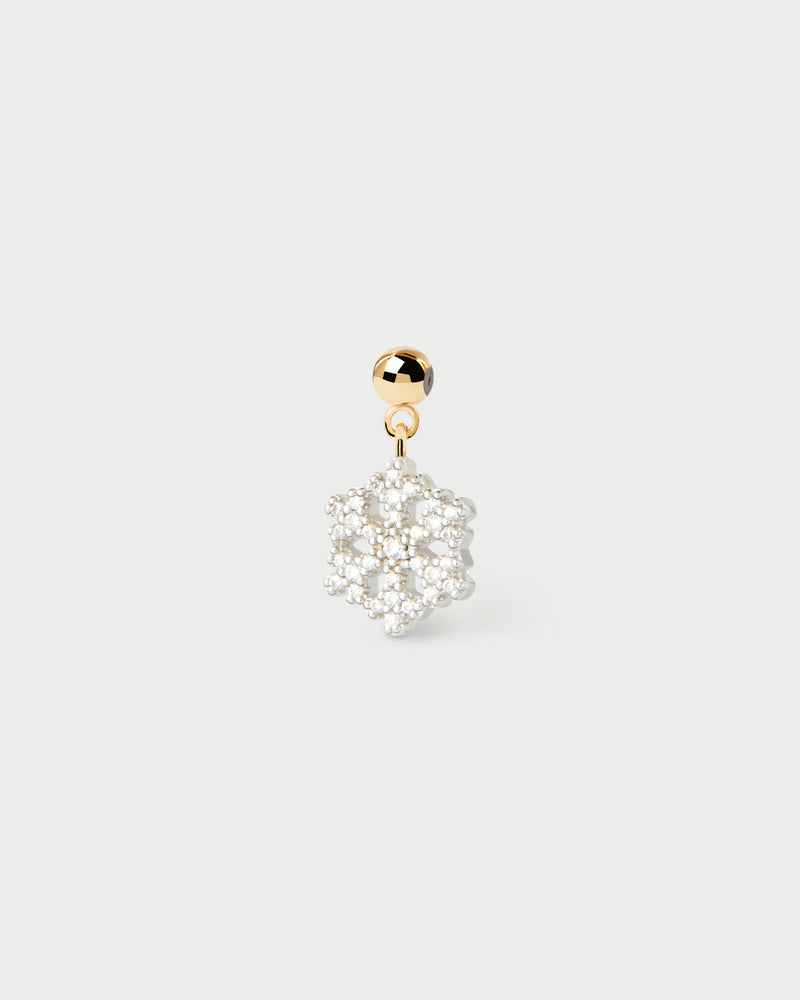 Charm Fiocco di neve - 
  
    Argento sterling / Placcatura in Oro 18K
  
