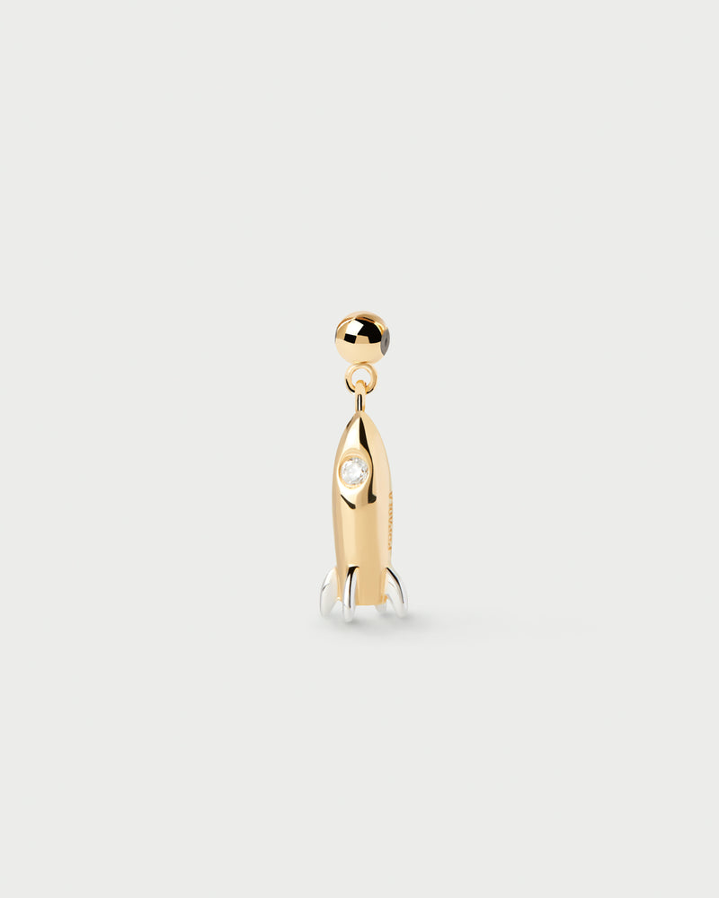 Rocket Charm - 
  
    Sterling Silver / 18K Gold plating
  
