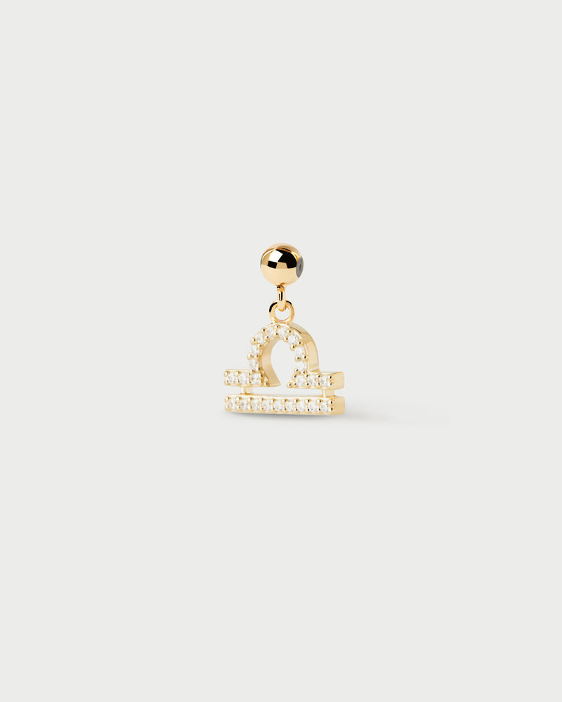 Libra Zodiac Charm - 
  
    Sterling Silver / 18K Gold plating
  
