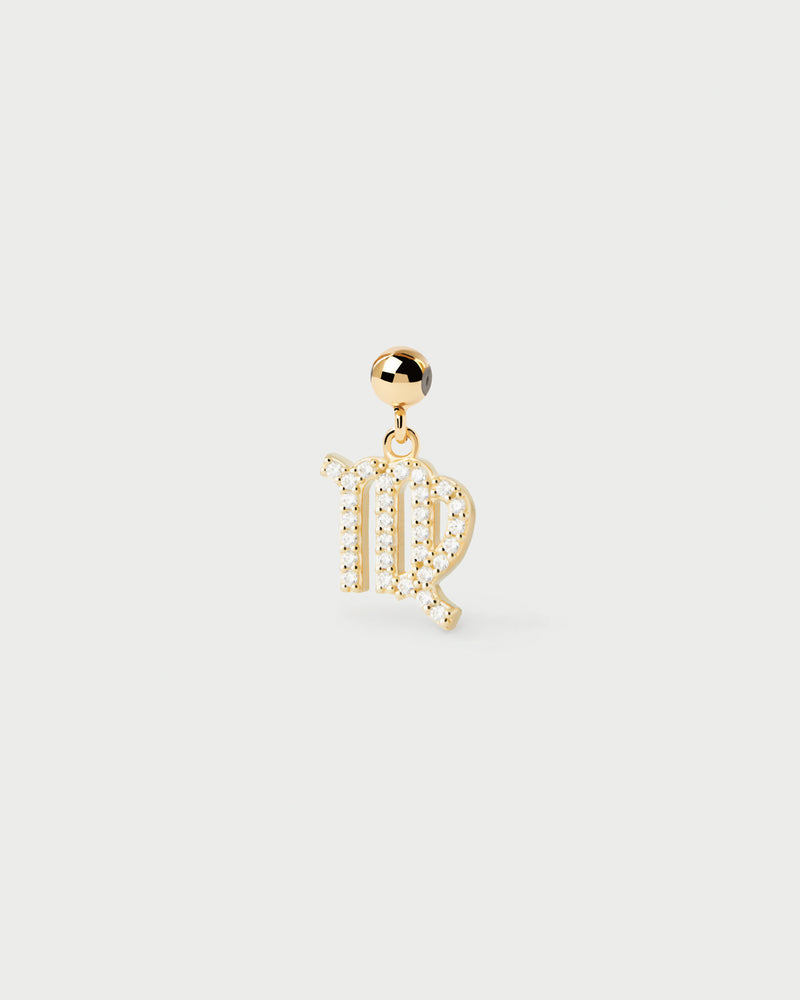 Virgo Zodiac Charm - 
  
    Sterling Silver / 18K Gold plating
  
