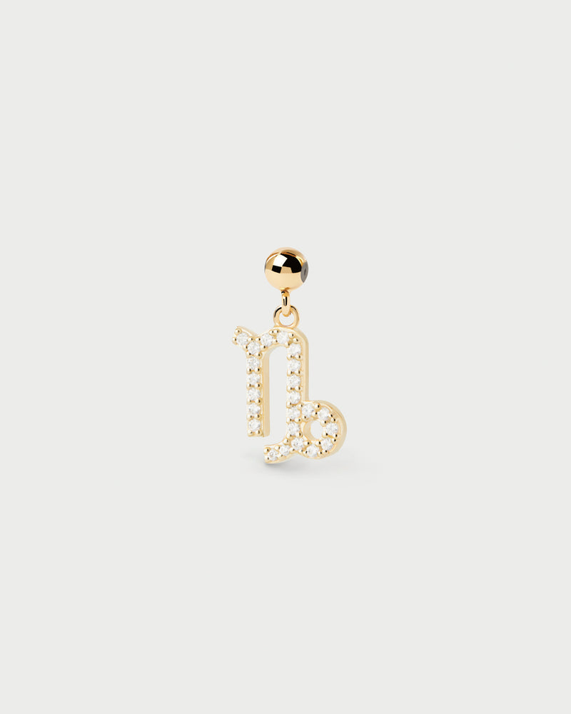 Charm Zodiaco Capricornio - 
  
    Plata de Ley / Baño de Oro 18K
  
