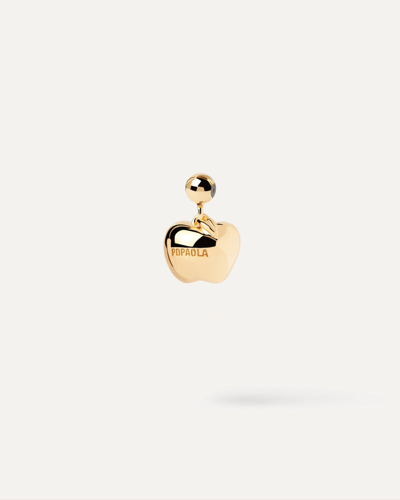 Charm Manzana - 
  
    Plata de Ley / Baño de Oro 18K
  
