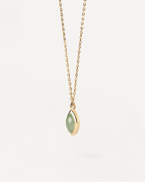 Aventurine three-tiered chain outlet necklace