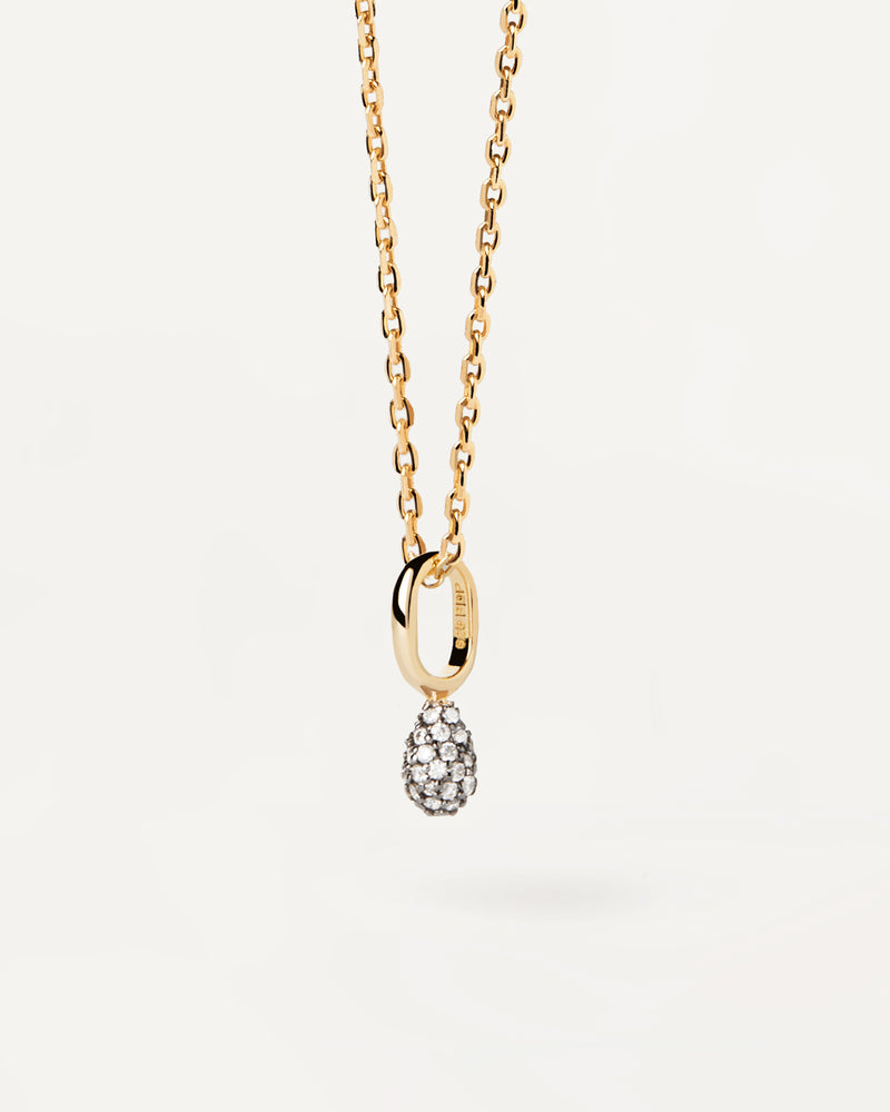 Collana Pavé Lava - 
  
    Argento sterling / Placcatura in Oro 18K
  
