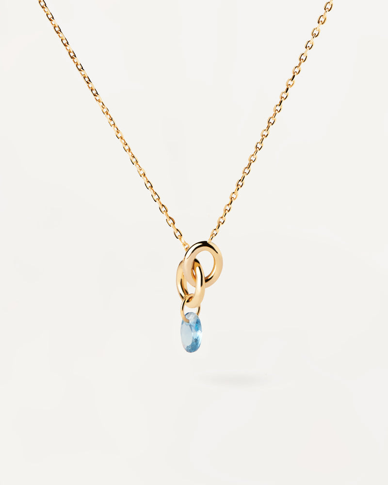 Blue Lily necklace - 
  
    Sterling Silver / 18K Gold plating
  
