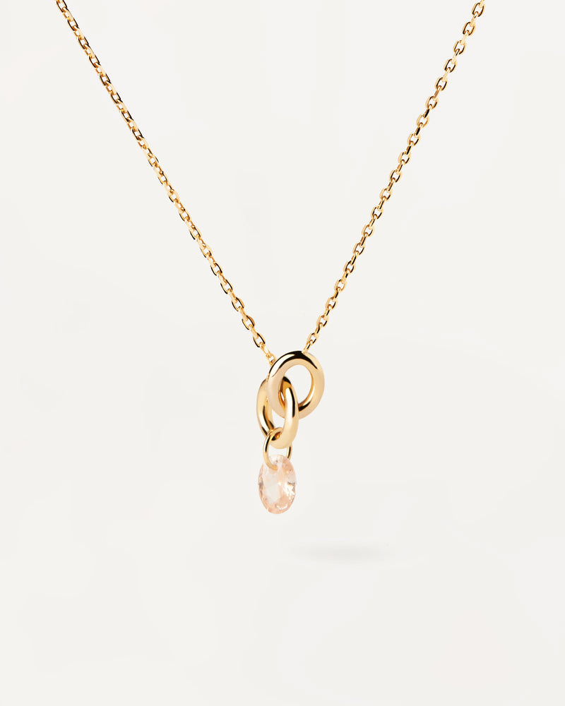 Peach Lily necklace - 
  
    Sterling Silver / 18K Gold plating
  
