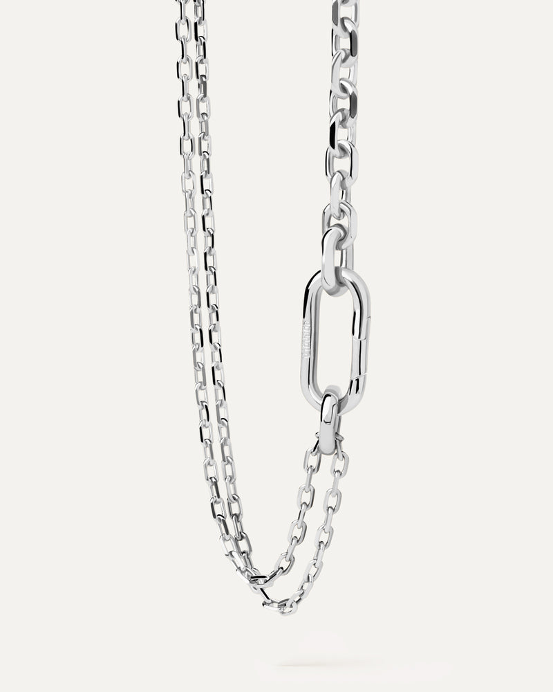 Vesta Chain Necklace - 
  
    Brass / Rhodium silver plating
  
