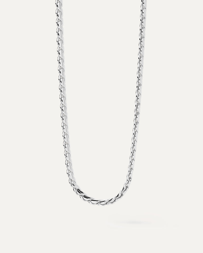 Large Serpentine Gliederkette Silber - 
  
    Sterling Silber
  
