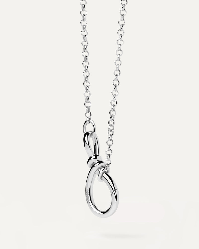 Collar Cadena de Plata Stacker Clasp - 
  
    Plata de Ley
  
