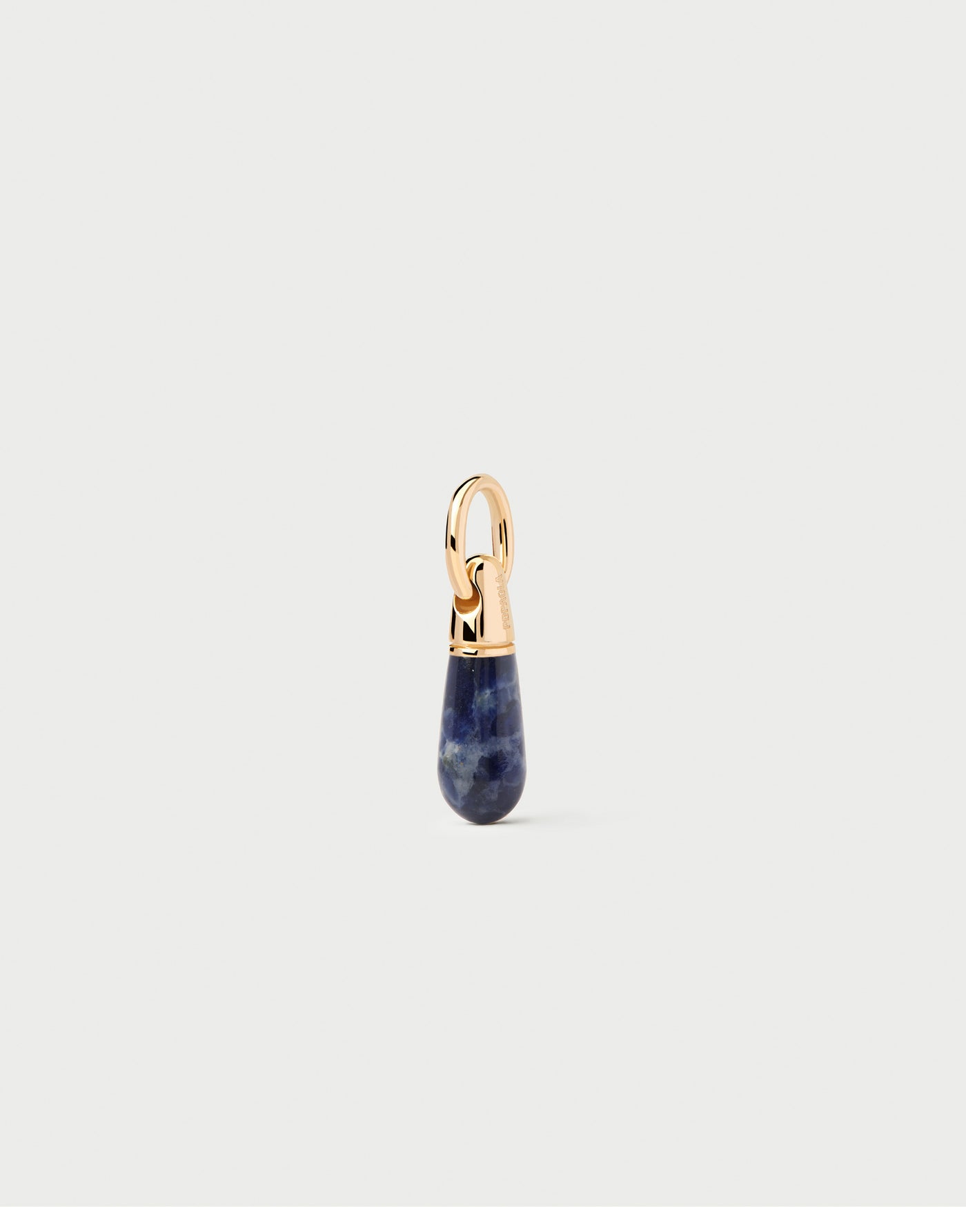 Sodalite Drop pendant. Stackable small royal blue gemstone drop pendant to customize necklace or hoops. Get the latest arrival from PDPAOLA. Place your order safely and get this Best Seller.