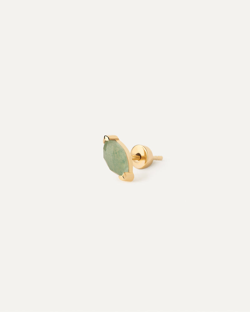 Piercing orecchio Avventurina Verde Nomad - 
  
    Argento sterling / Placcatura in Oro 18K
  
