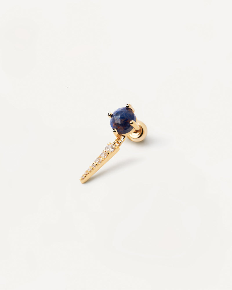 Yoki Sodalite Single Earring - 
  
    Sterling Silver / 18K Gold plating
  
