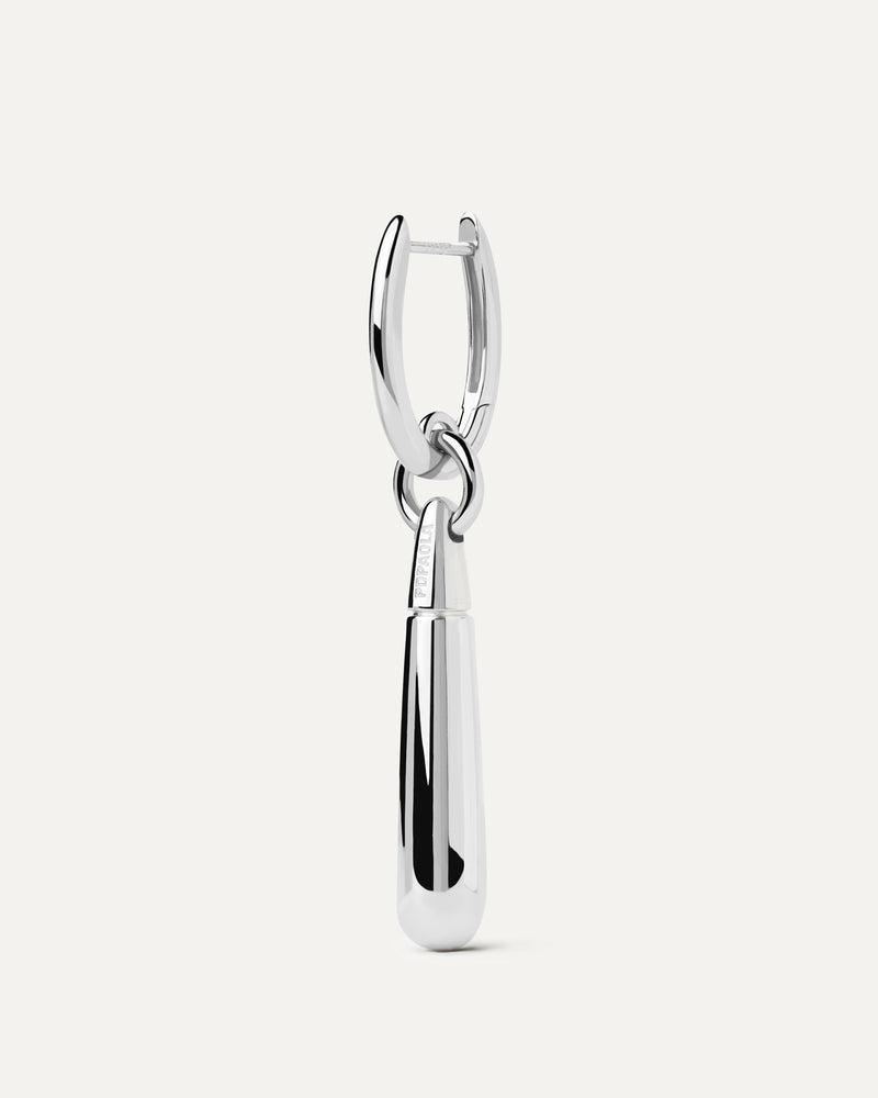 Orecchino a Cerchio Singolo in Argento Large Jupiter - 
  
    Argento sterling
  
