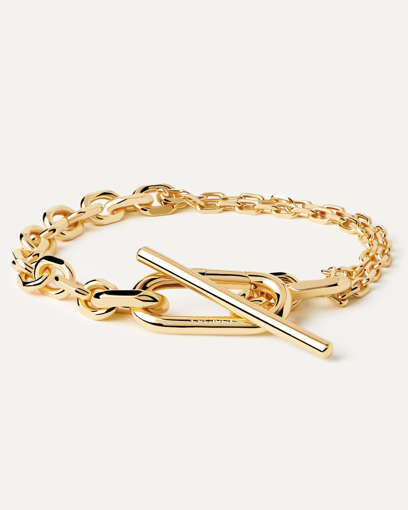 Pulsera Cadena Vesta - 
  
    Latón / Baño de Oro 18K
  
