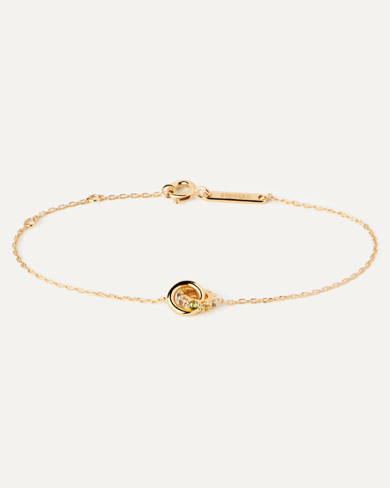 Pulsera Rainbow Spin - 
  
    Plata de Ley / Baño de Oro 18K
  
